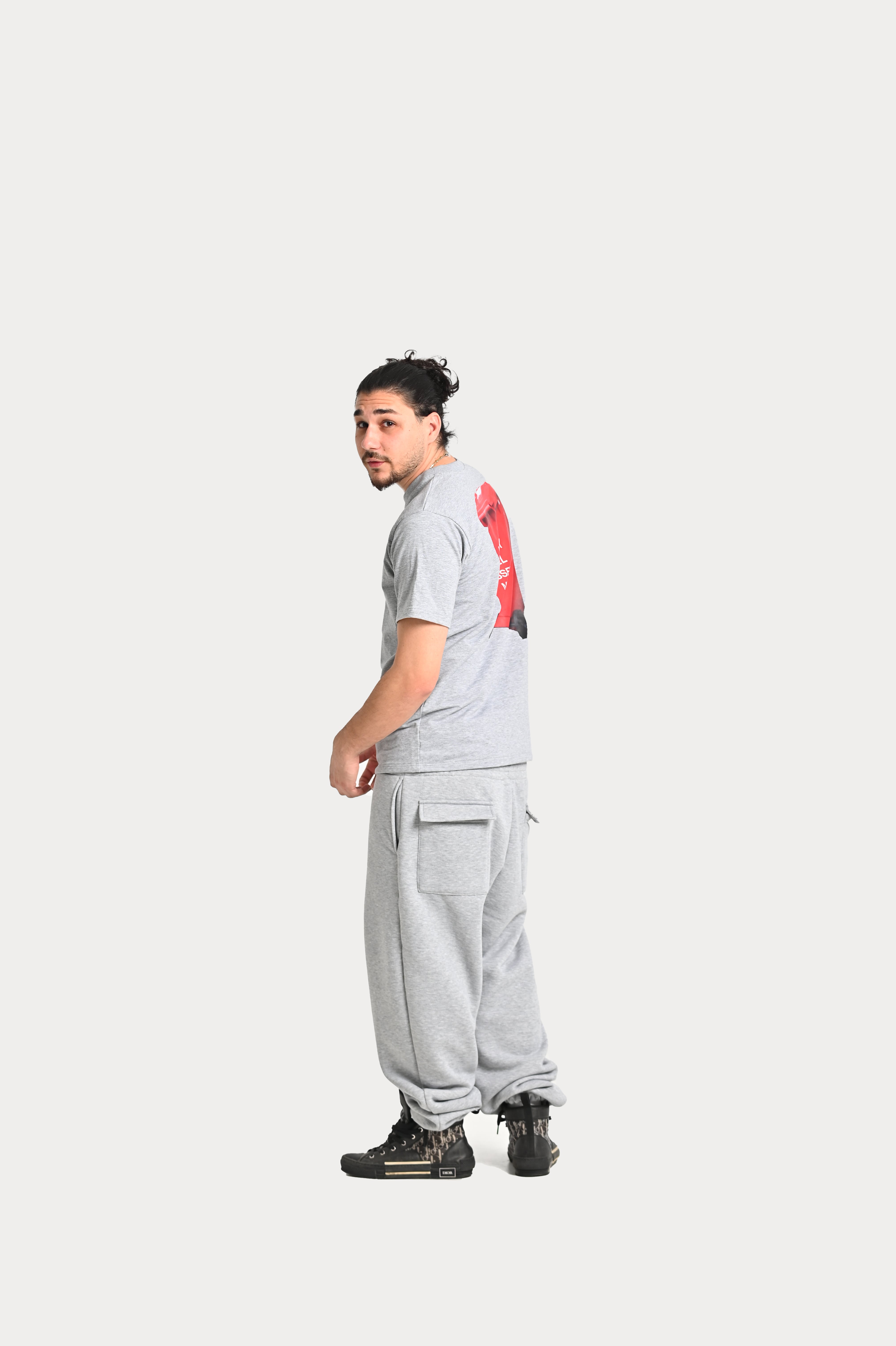 "EX" T-SHIRT - GREY