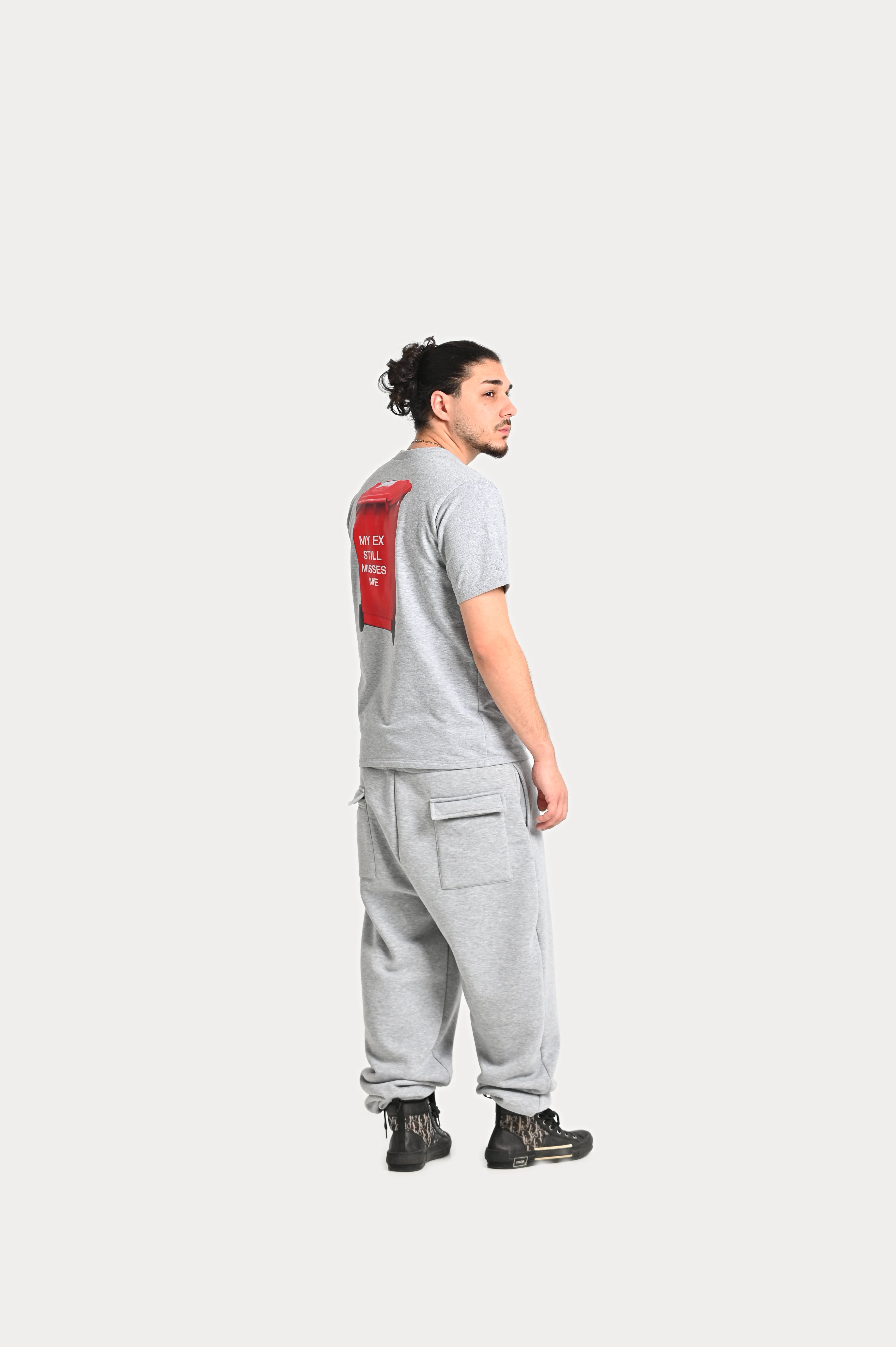 "EX" T-SHIRT - GREY