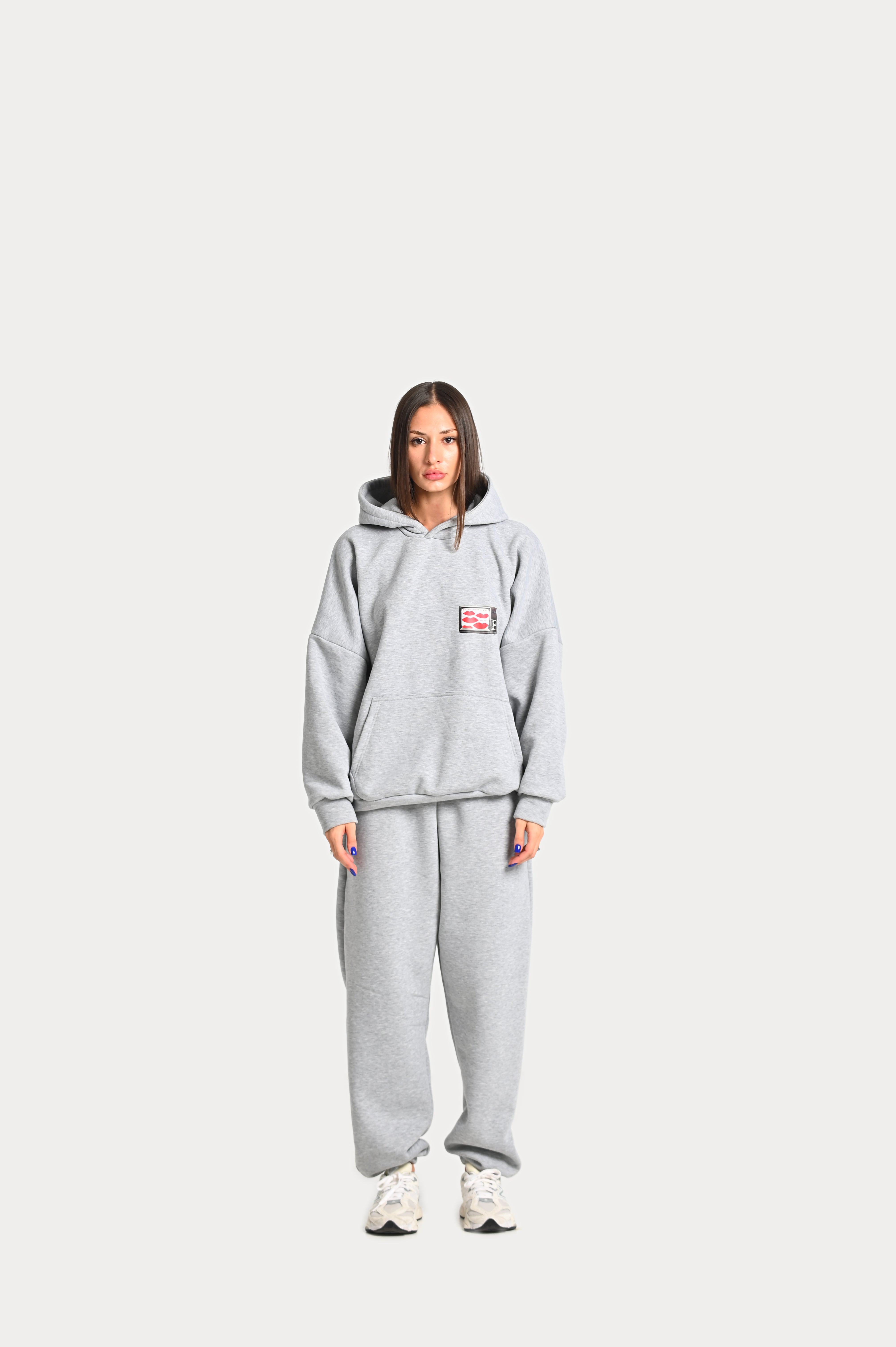 "TELEVISION" HOODIE - GREY