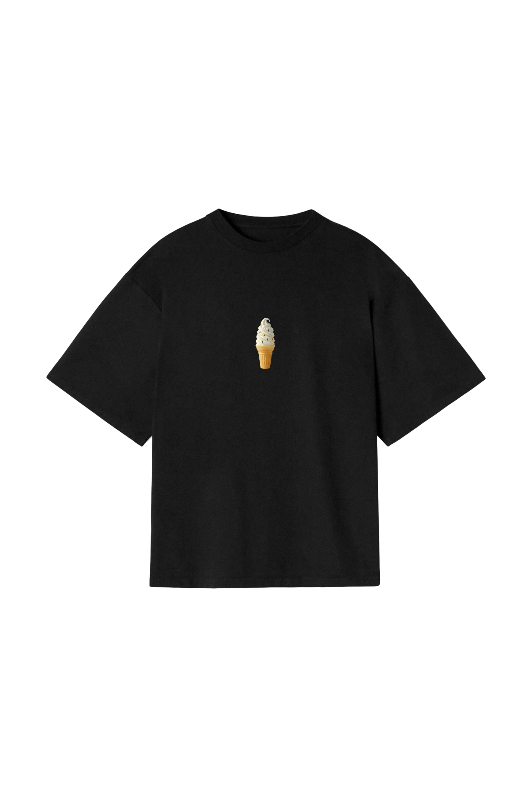 ICE CREAM T-SHIRT - BLACK