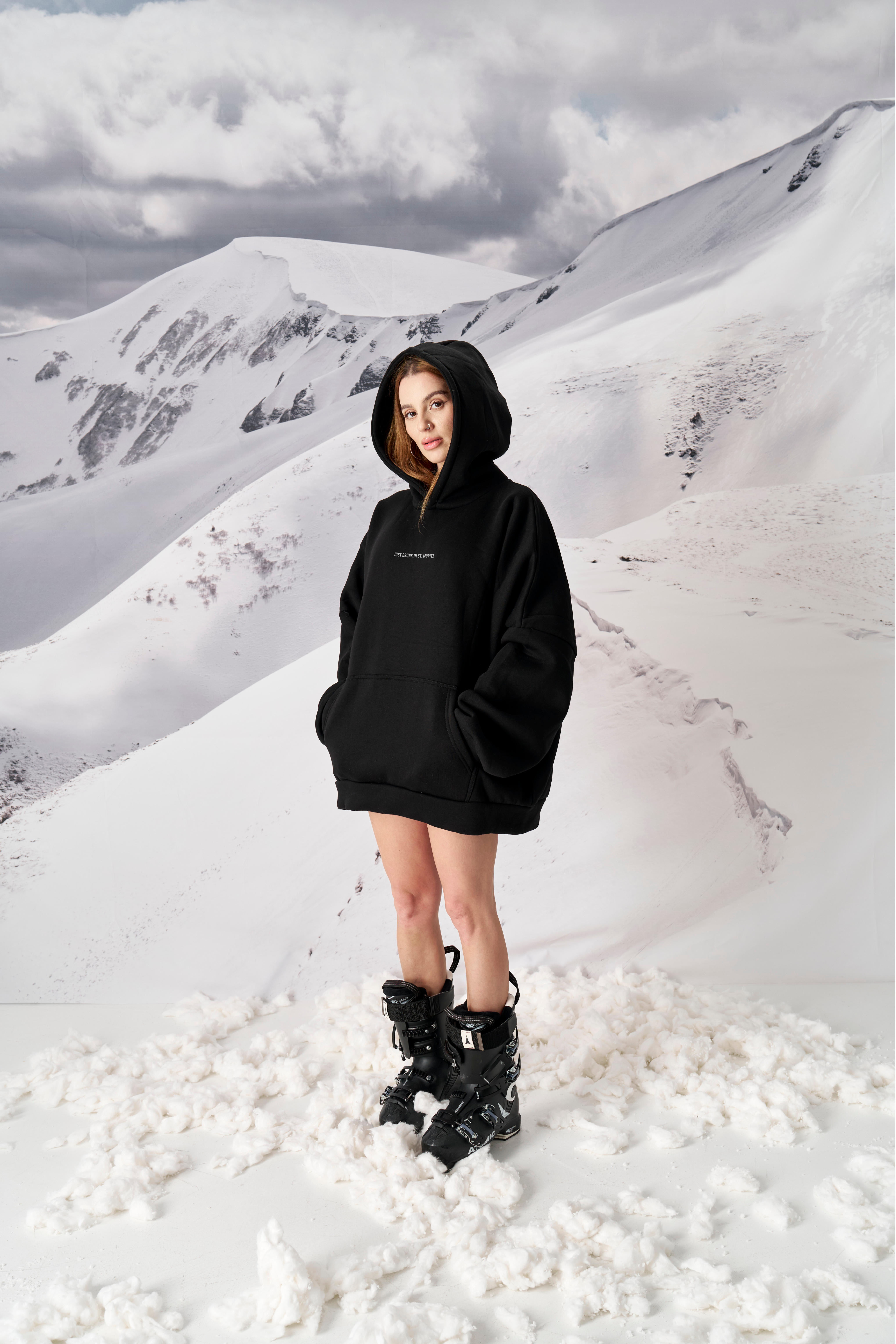 JUST DRUNK IN ST MORITZ HOODIE