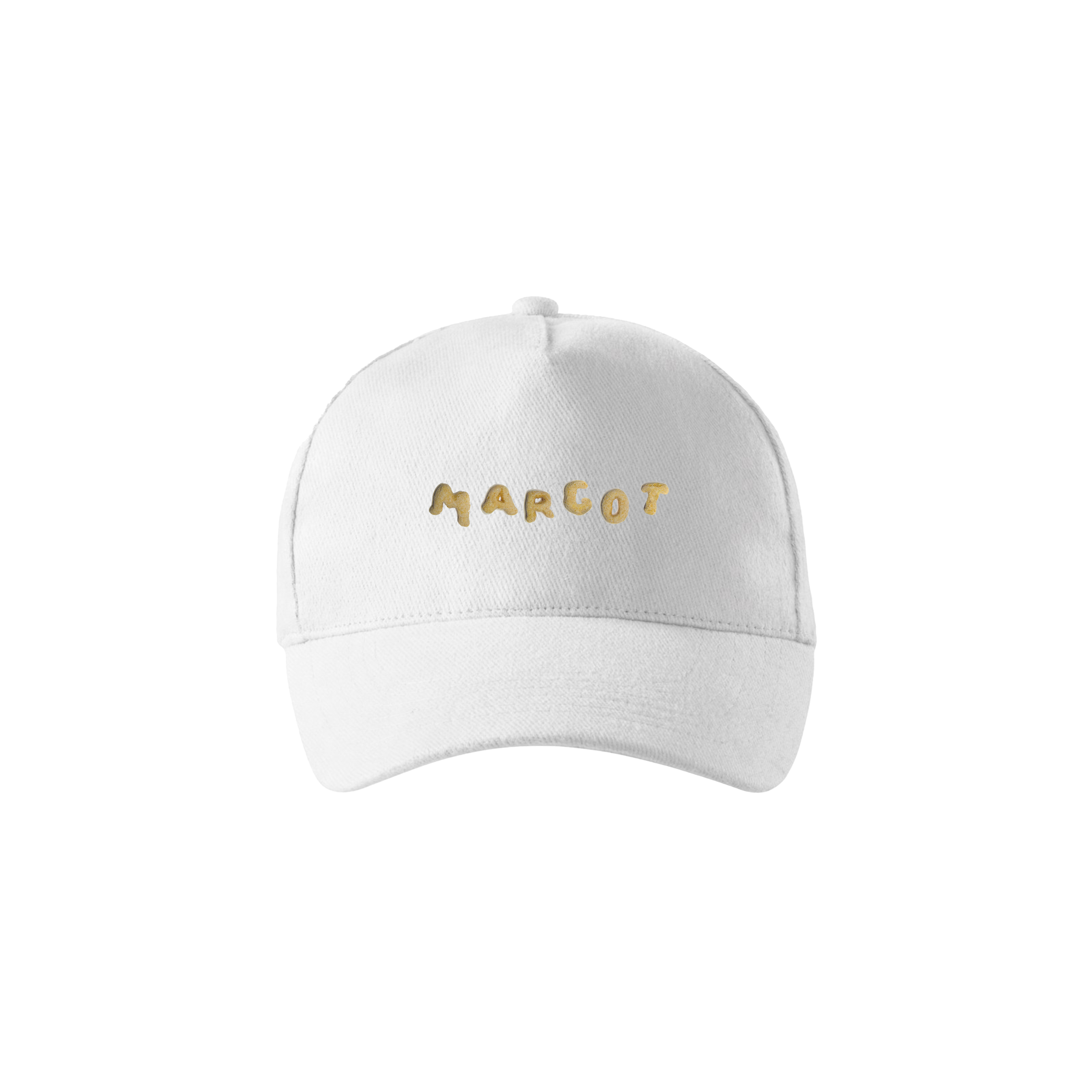 "CEREALS" TEXT CAP - WHITE