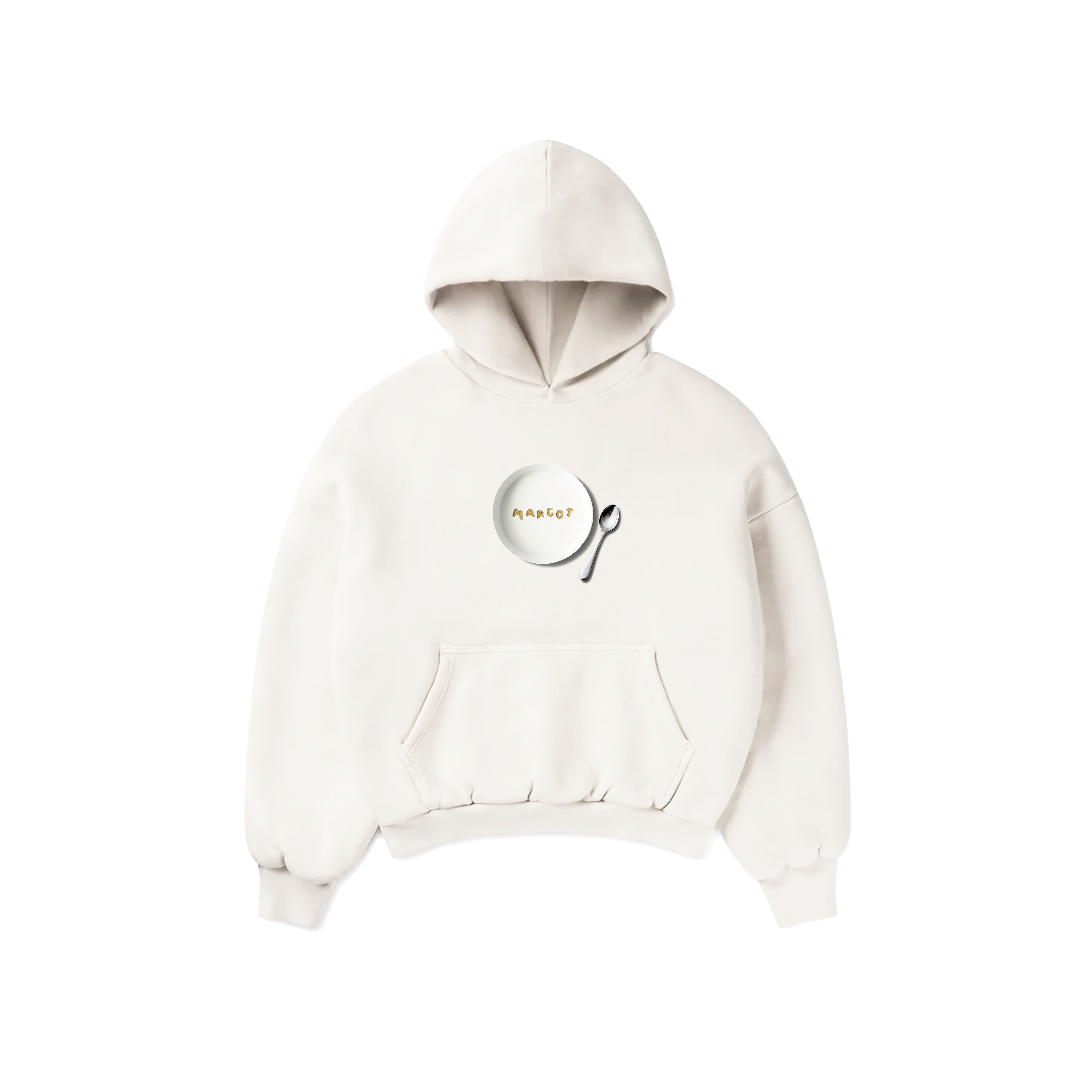 "CEREAL" HOODIE - WHITE