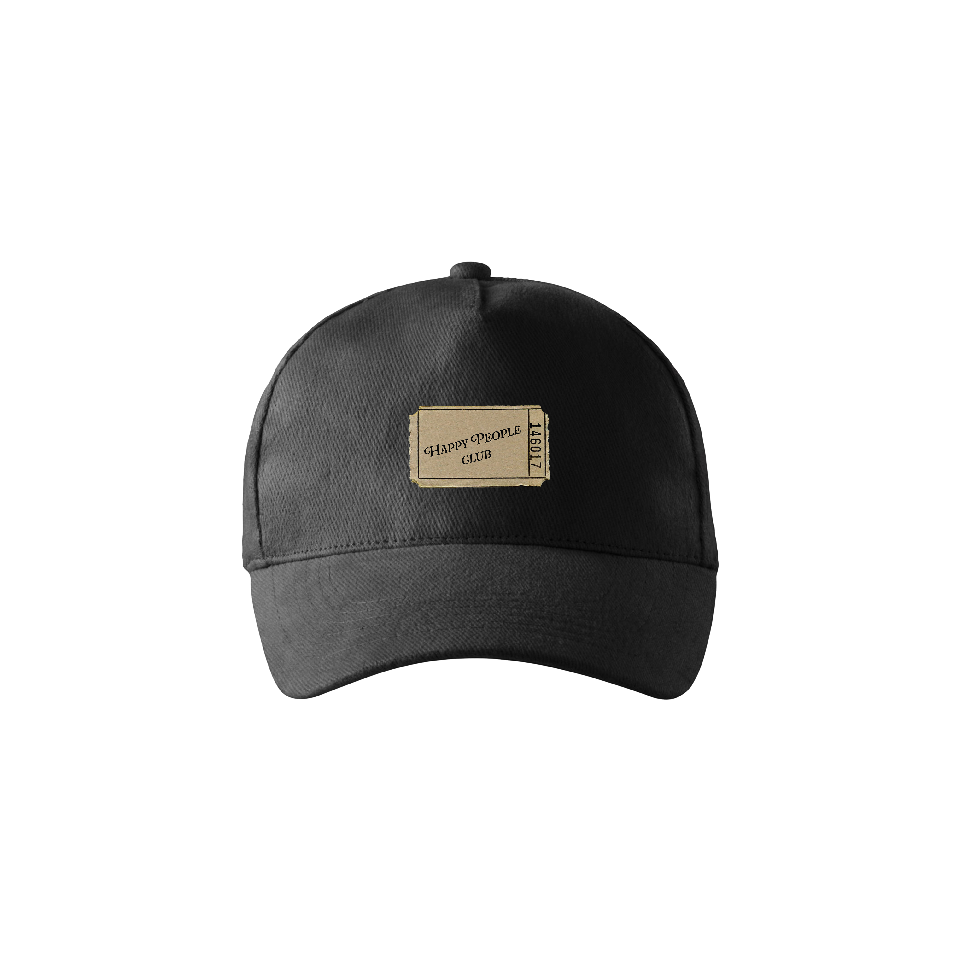 "HAPPY PEOPLE CLUB" CAP - BLACK