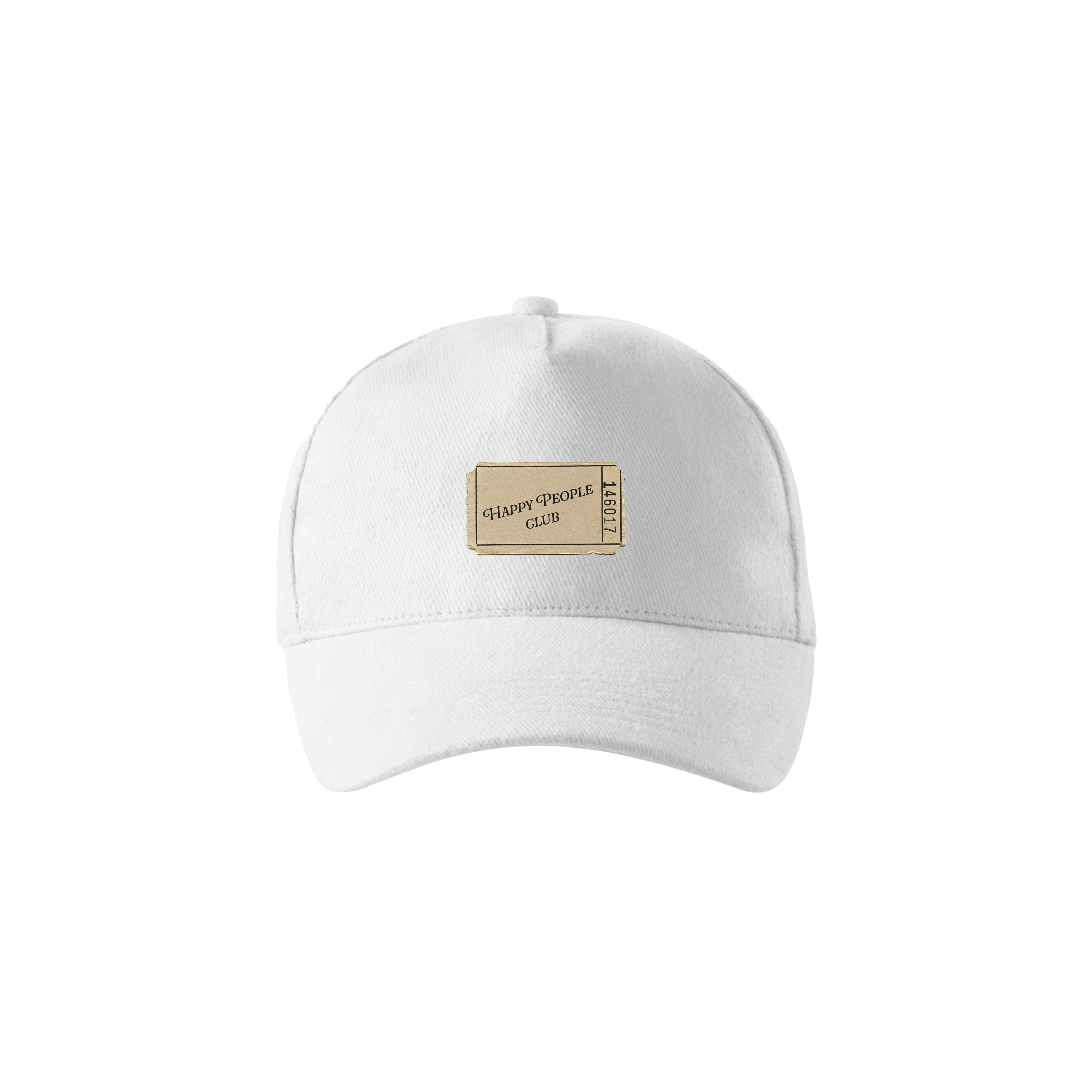 "HAPPY PEOPLE CLUB" CAP - WHITE
