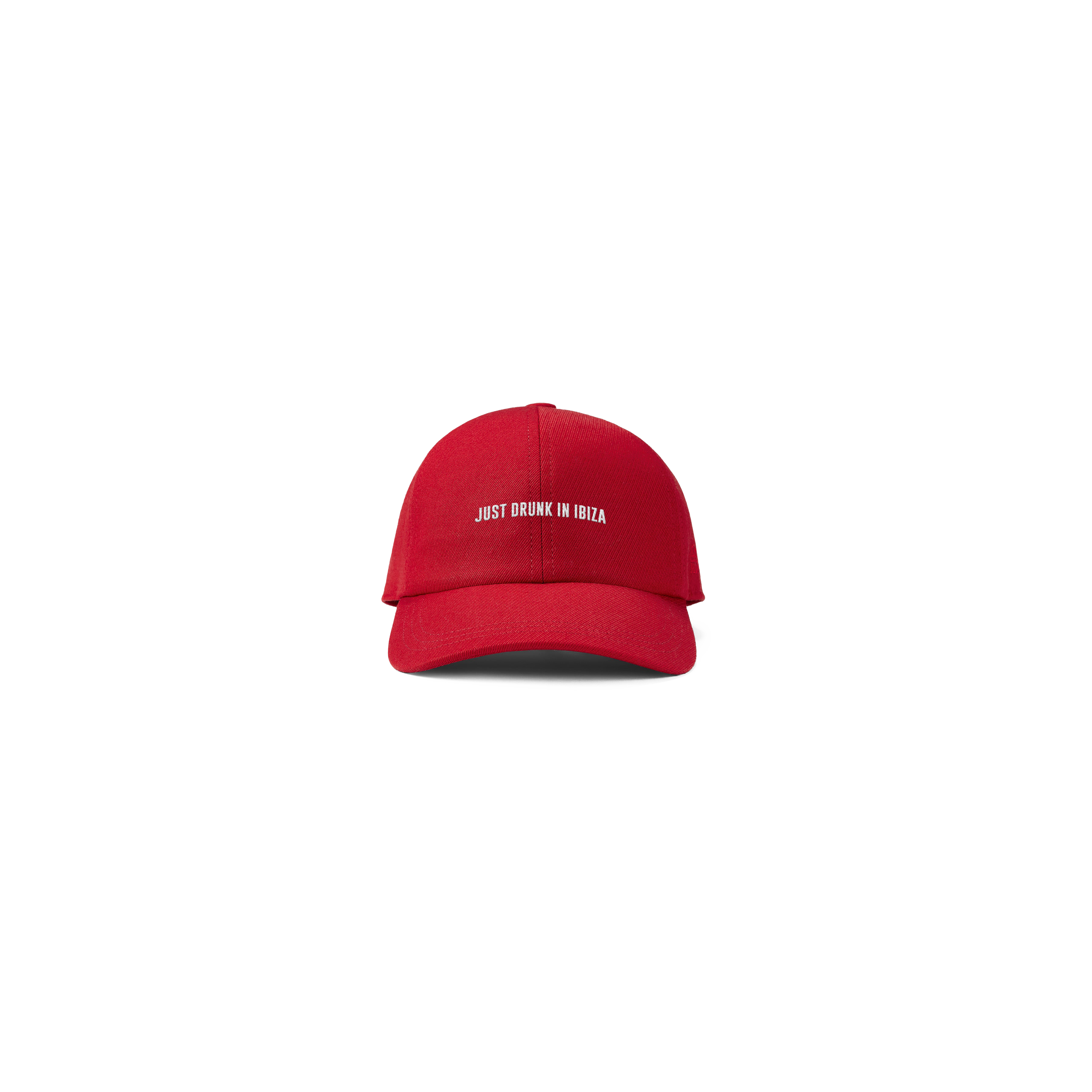 "JUST DRUNK IN IBIZA" CAP - RED