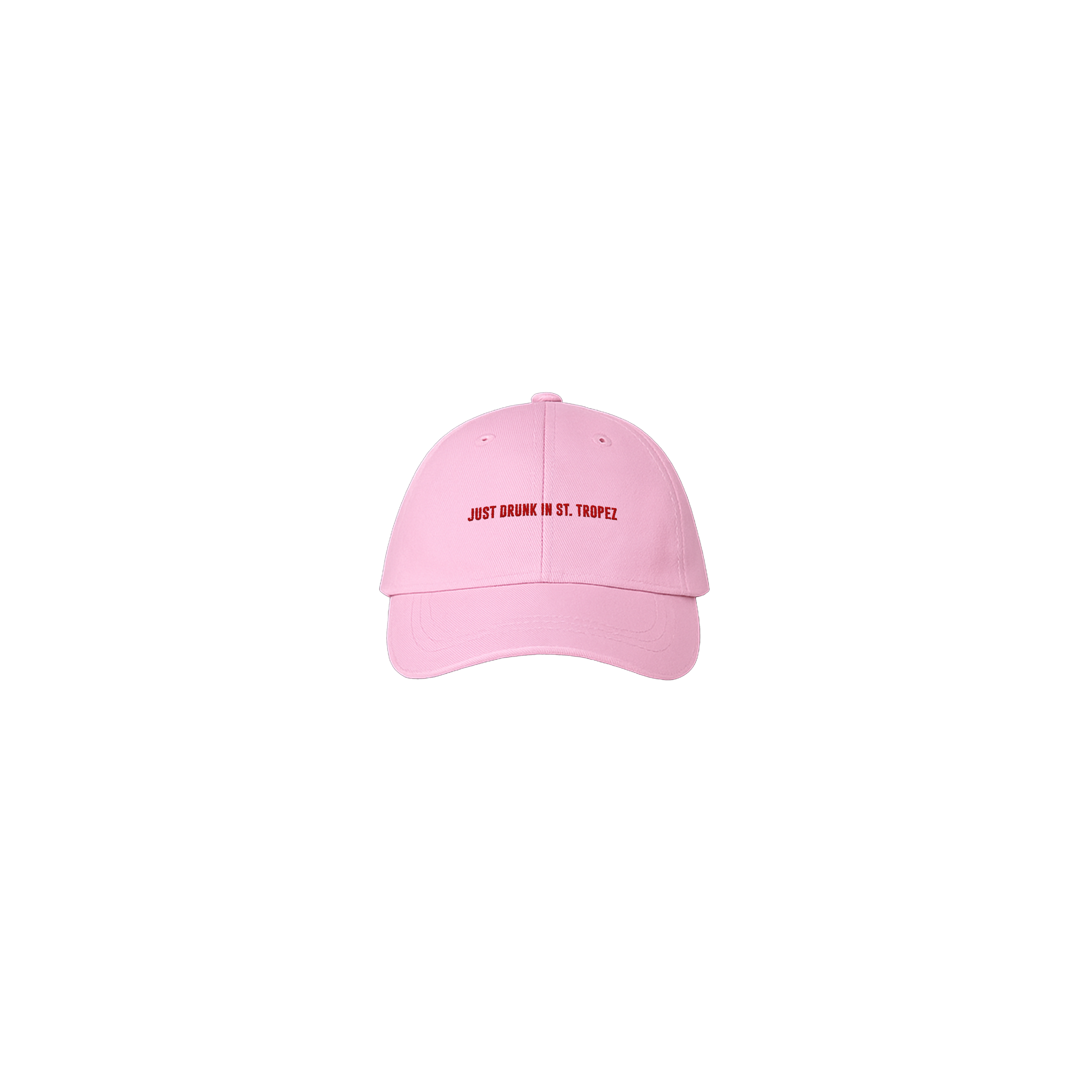 "JUST DRUNK IN SAINT TROPEZ" CAP - PINK