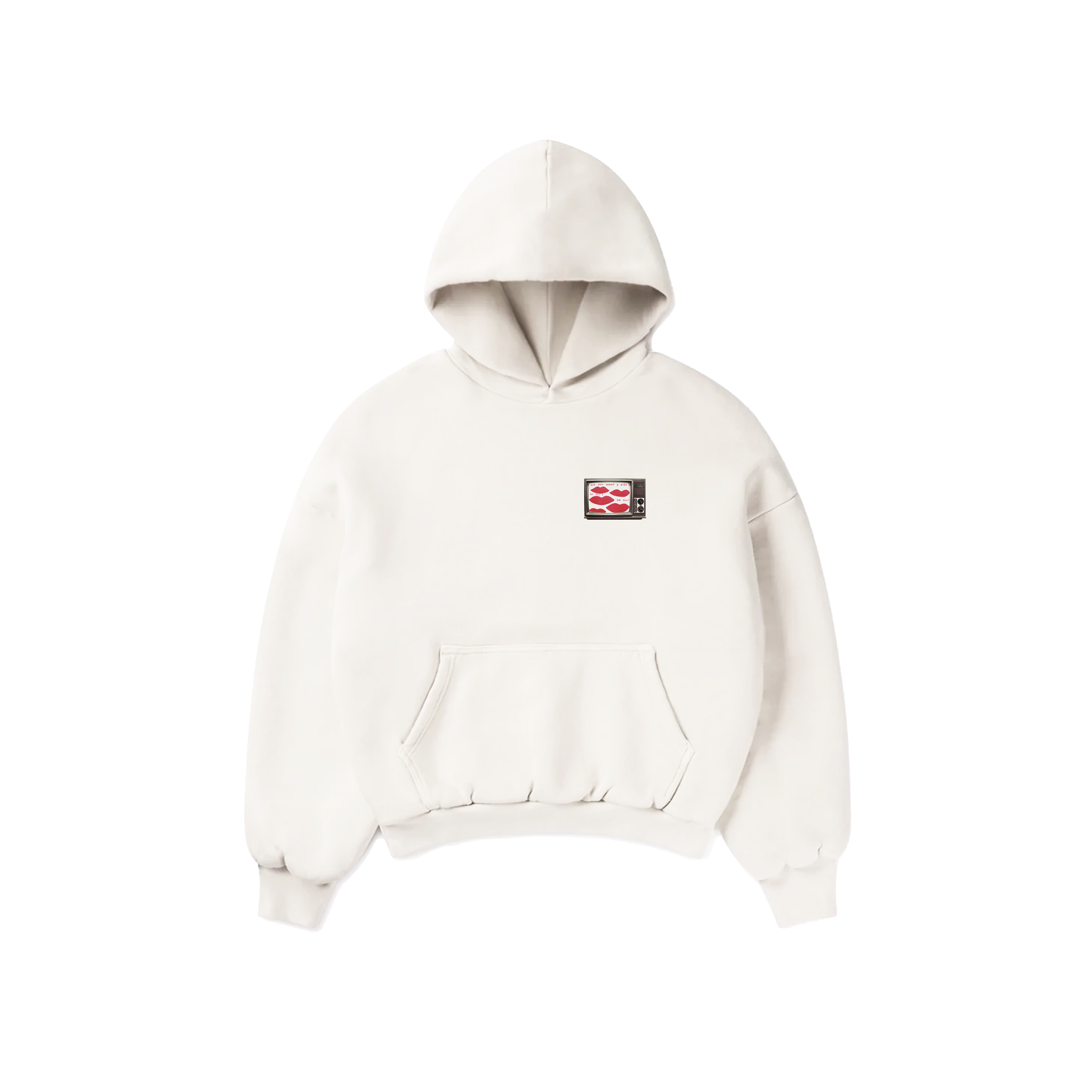 "TELEVISION" HOODIE - WHITE