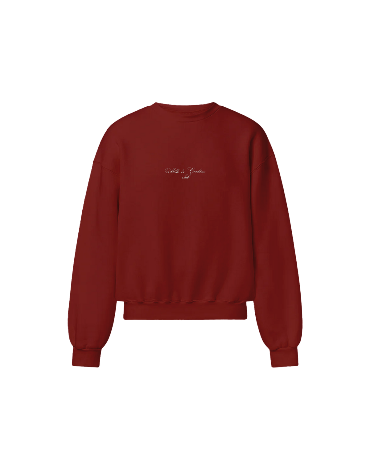 "MILK AND COOKIES CLUB" SWEATSHIRT - BURGUNDY