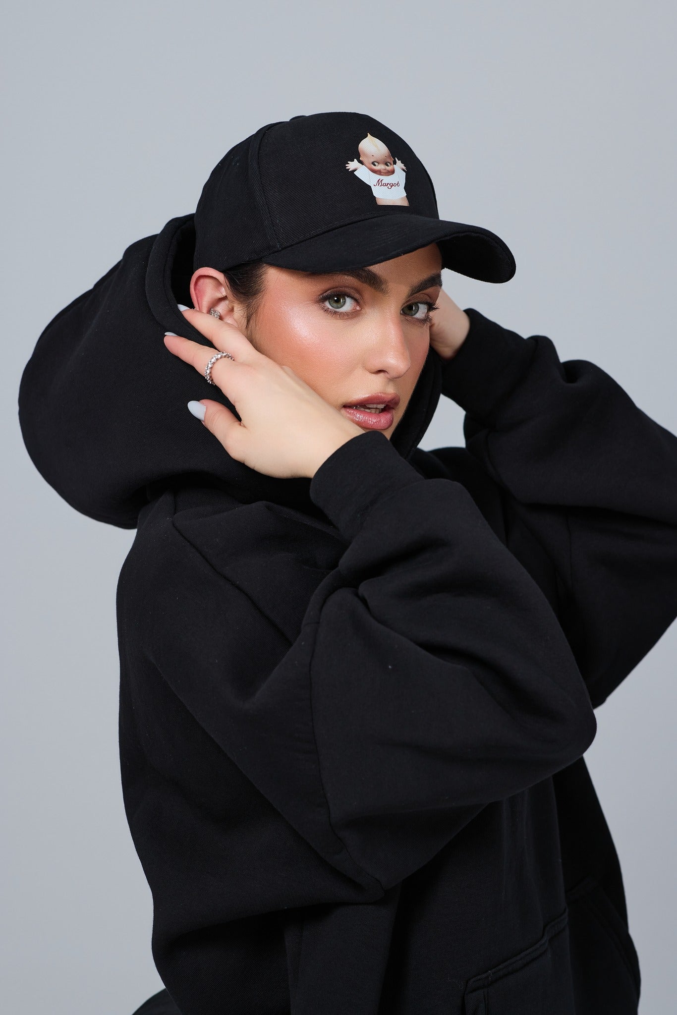 "BABY" CAP - BLACK