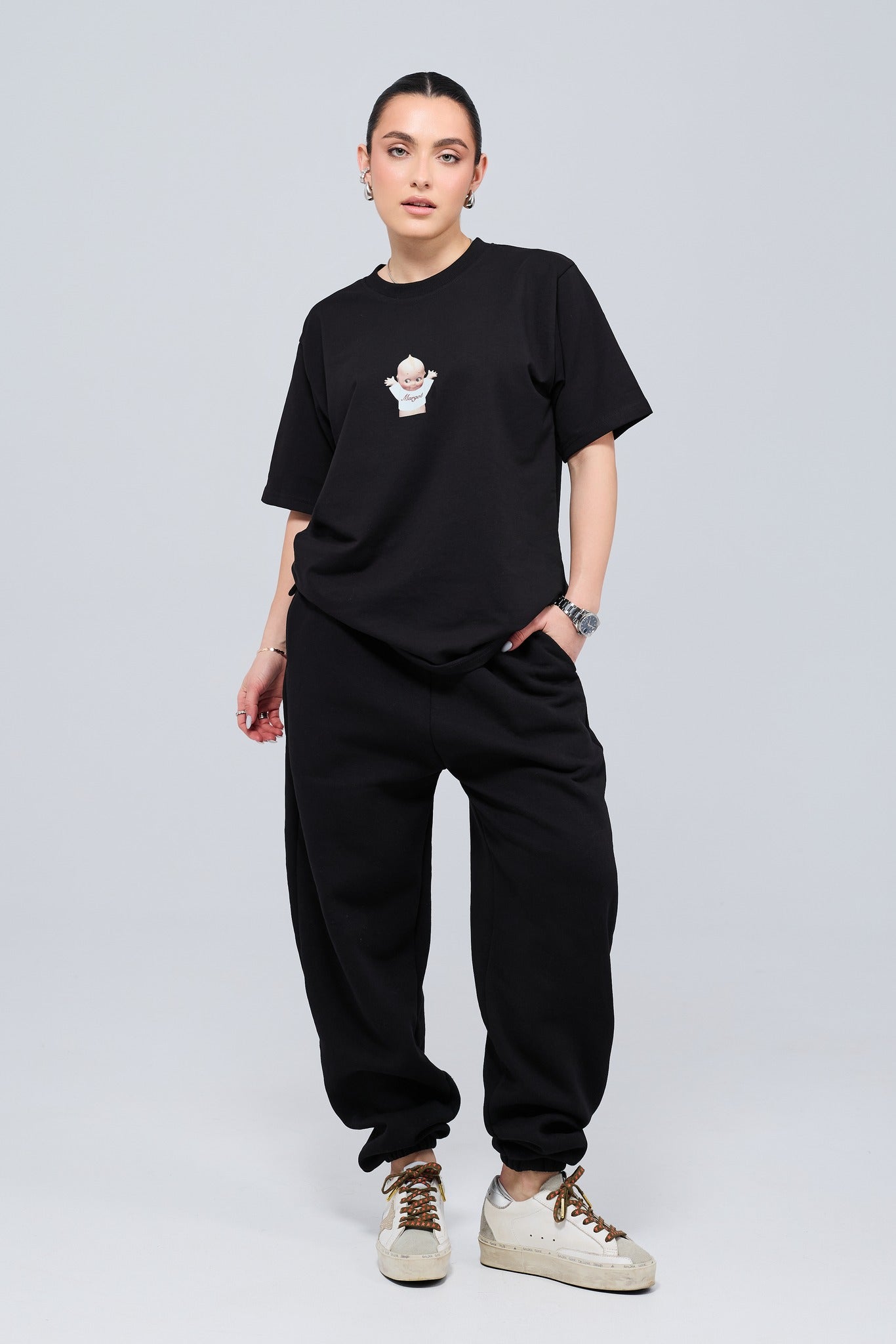 "BABY" T-SHIRT - BLACK