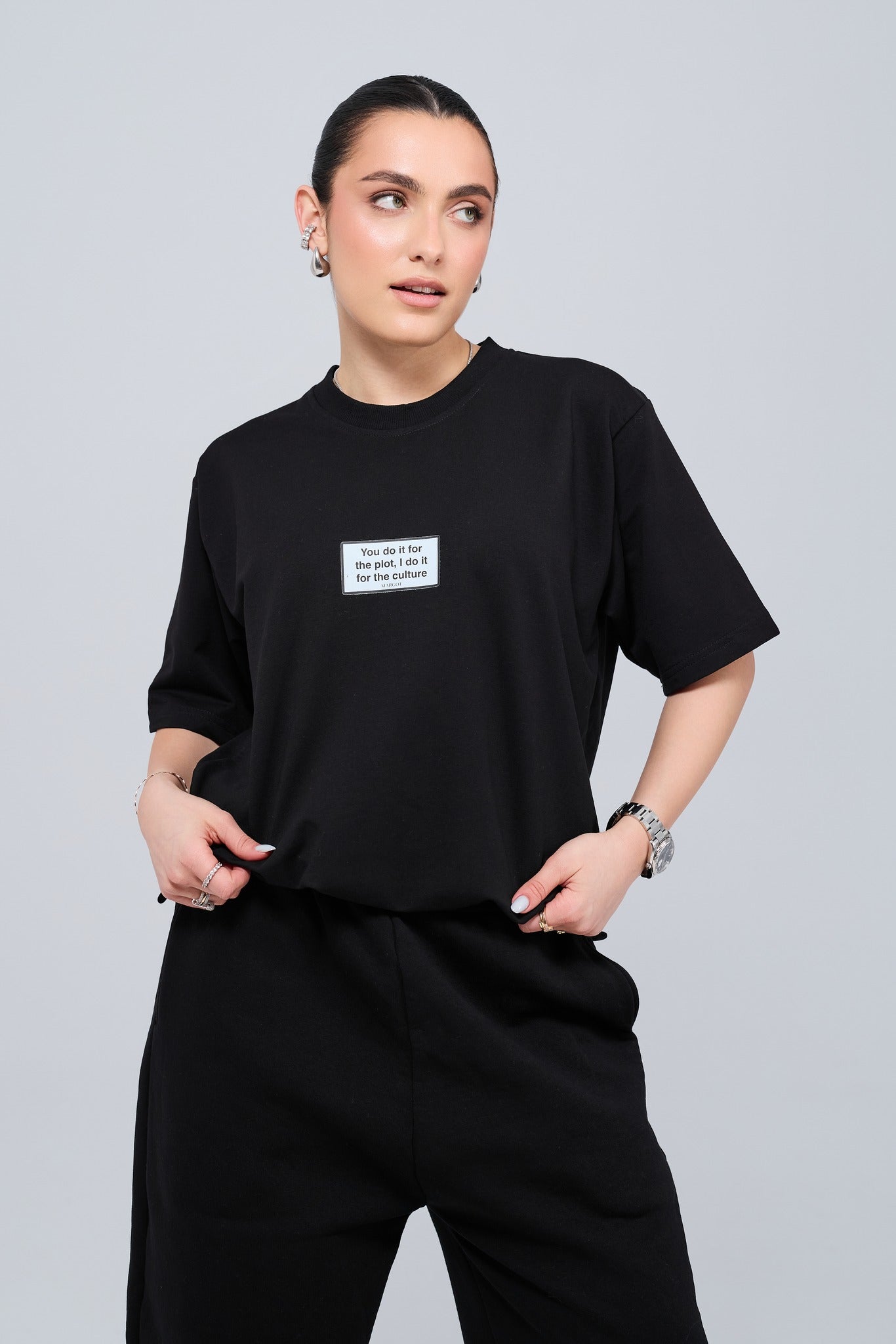 "CULTURE" T-SHIRT - BLACK