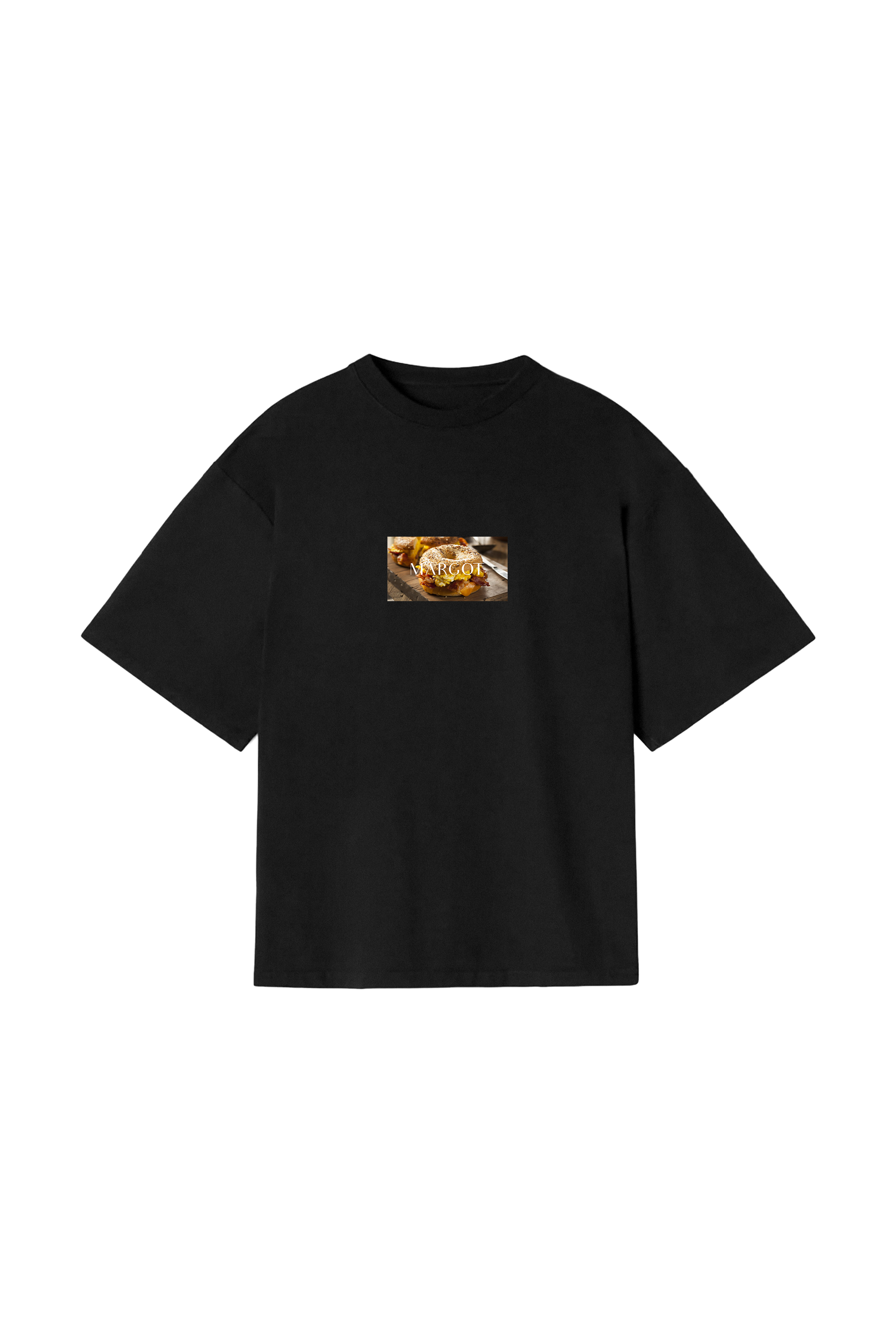 BAGEL T-SHIRT - BLACK