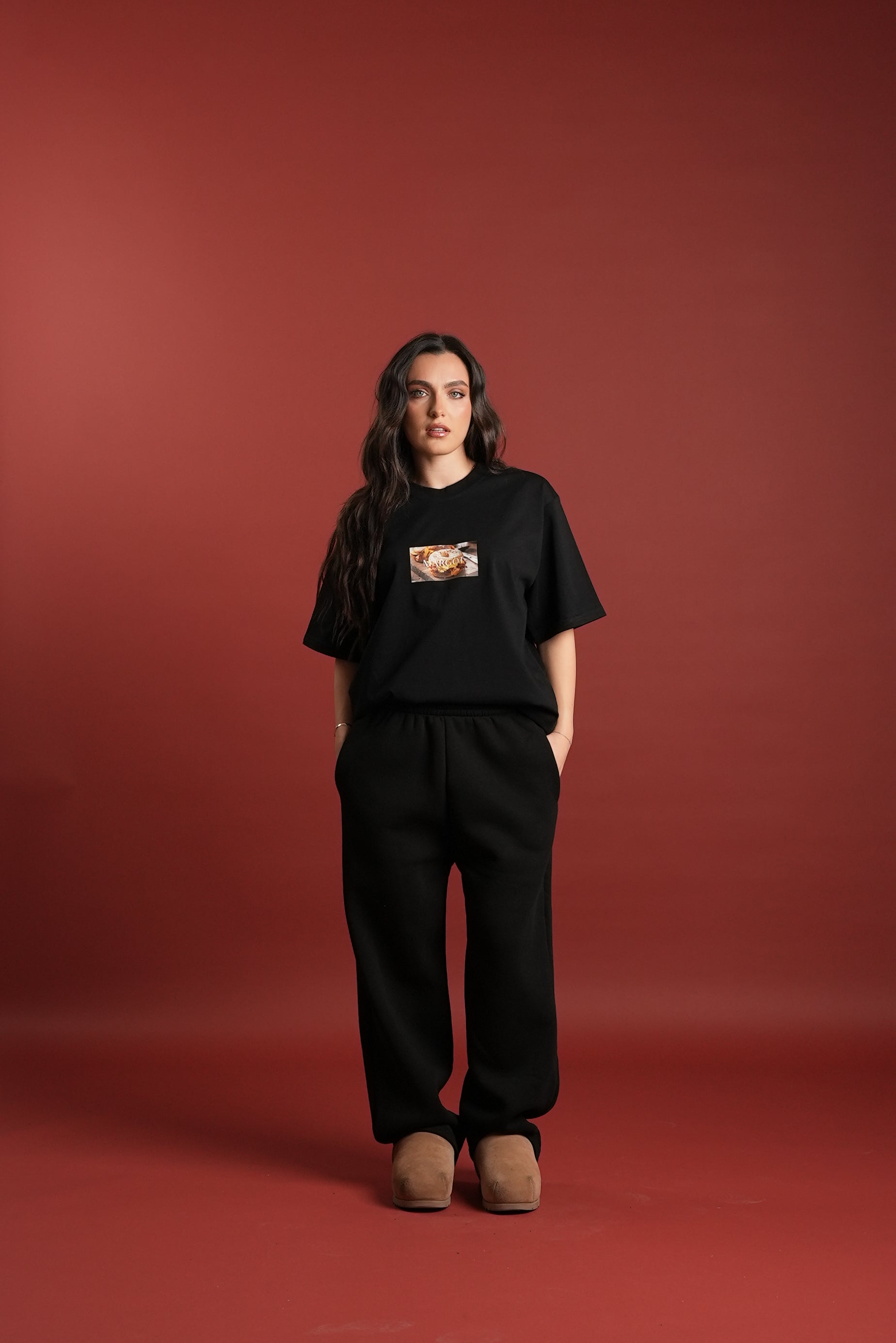 BAGEL T-SHIRT - BLACK