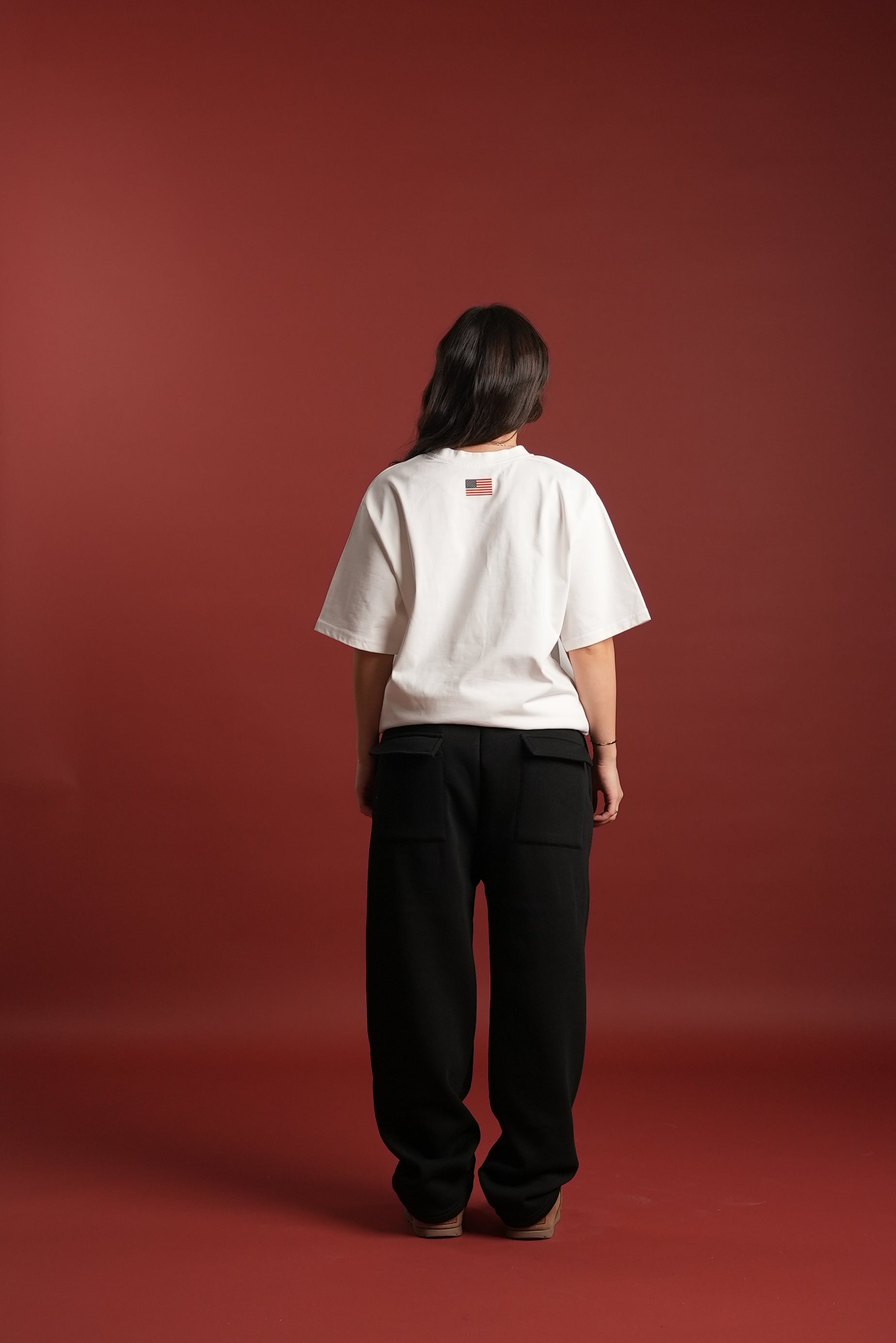 JUST LIVING THE AMERICAN DREAM T-SHIRT - WHITE