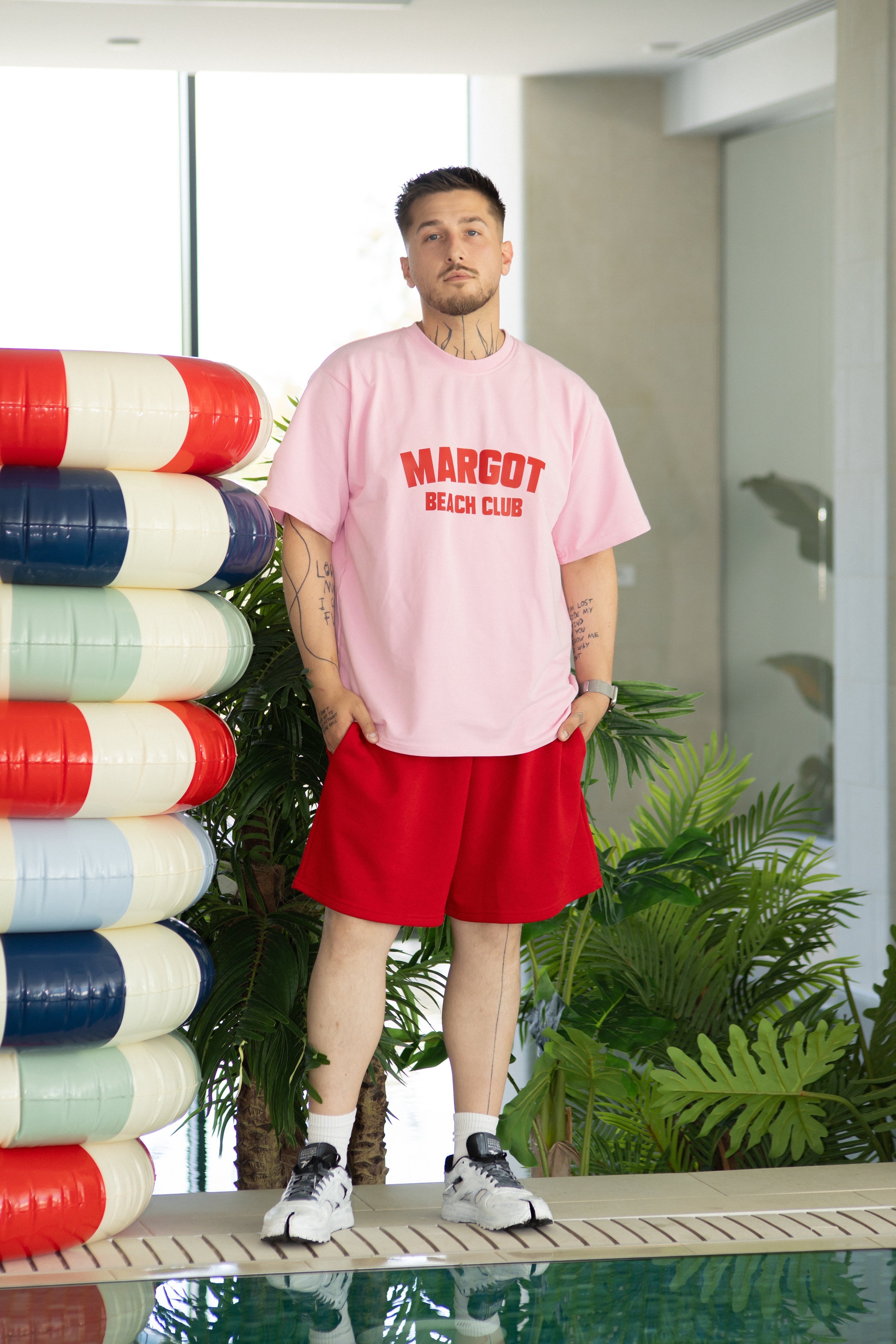 "MARGOT BEACH CLUB" T-SHIRT - PINK